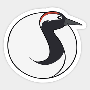 Bird Balls - Chinese Crane Sticker